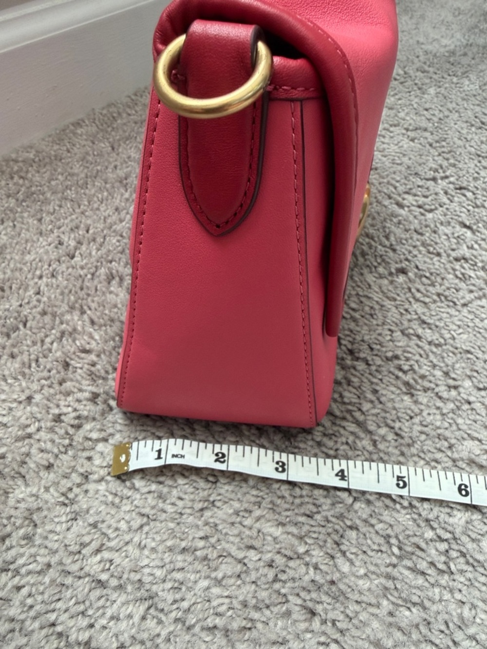 Coach Pink Shoulder Bag with Gold Hardware - Picture 10 of 13